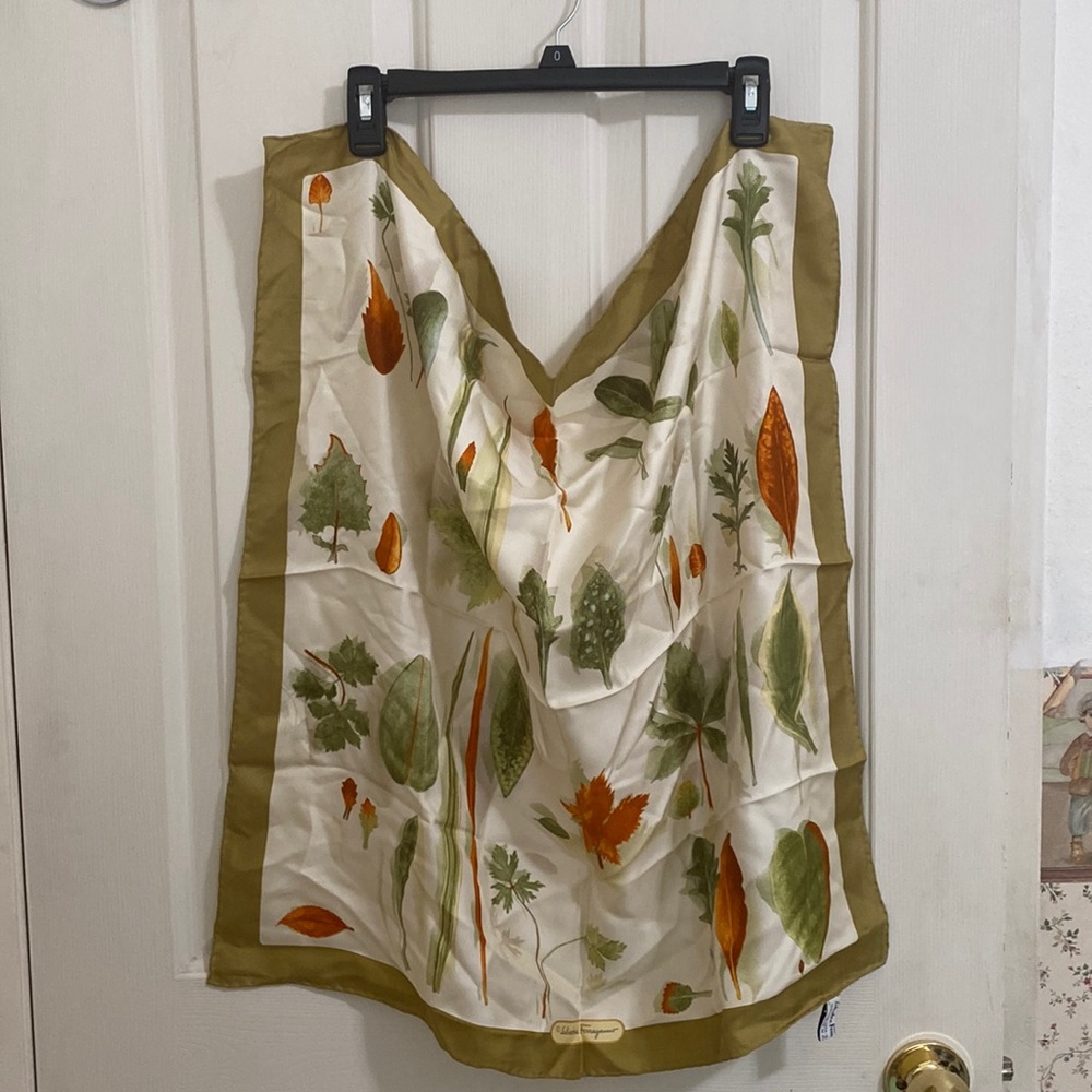 Salvatore Ferragamo 100% silk scarf